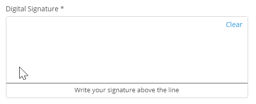 A Digital Signature field in a Survey