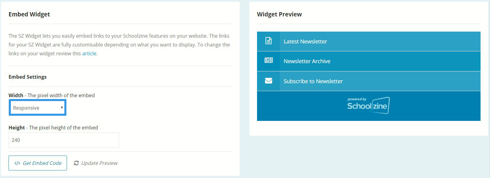 KB WIDGET OVERVIEW RESPONSIVE WIDTH