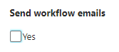 A tickbox to enable workflow emails on Web Forms